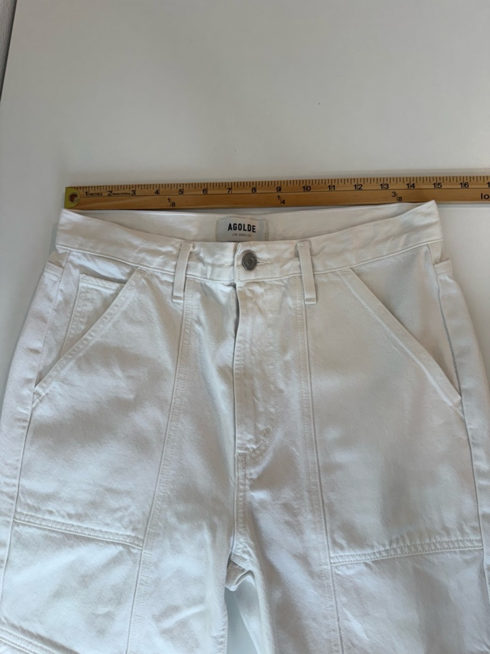 Agolde Cooper Cargo Straight Leg
Jeans White Sz 27 - Picture 12 of 16